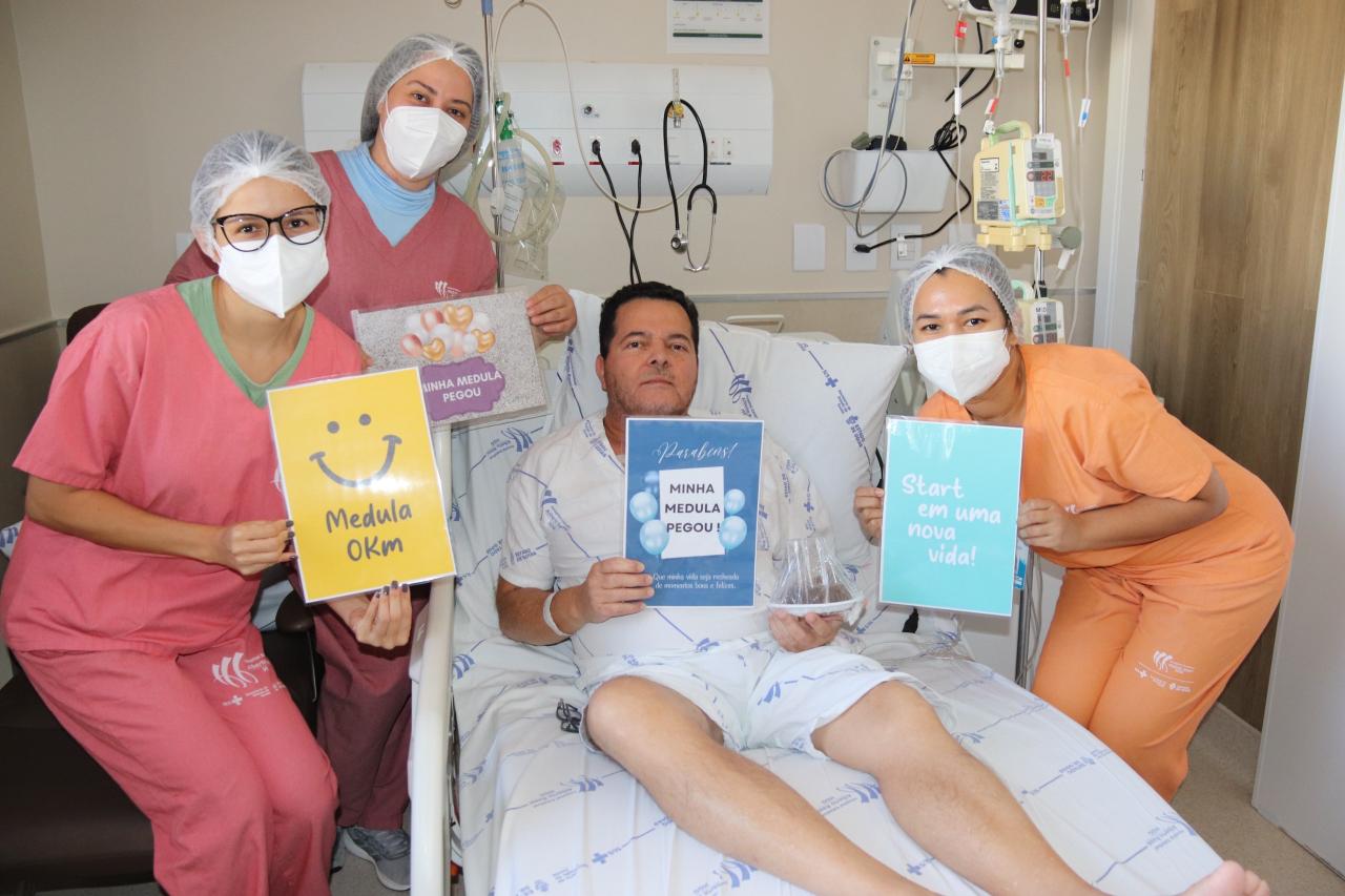 2º paciente do Serviço de Transplante de Medula Óssea do HGG recebe alta nesta quarta-feira, 29